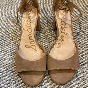 Suede Open Toe Sam Edelman Heels